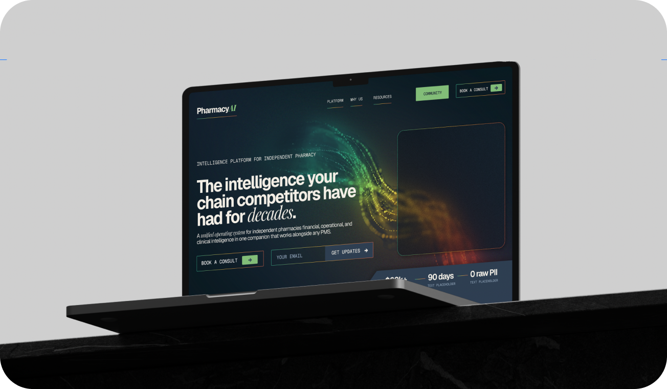 PharmacyAI healthcare SaaS platform