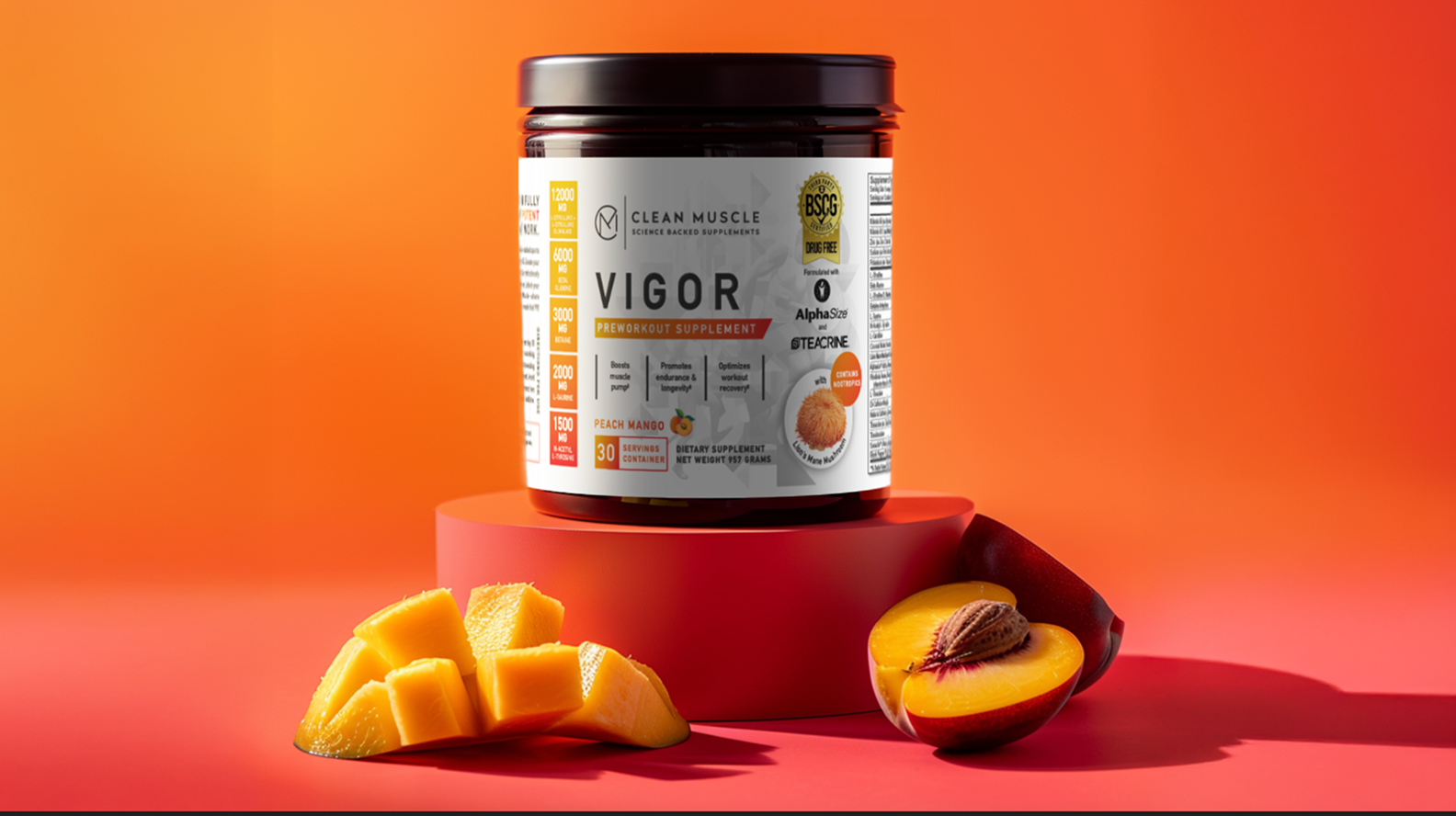 Clean Muscle Vigor preworkout supplement